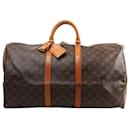 Louis Vuitton Monogram Canvas Keepall 55 Travel Bag M41424