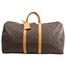Louis Vuitton Monogram Canvas Keepall 55 Travel Bag M41424