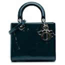 Dior Blue Medium Patent Lady Dior