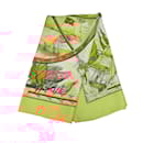 Hermès Yellow Vive le Vent Silk Scarf