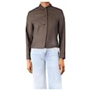 Brown houndstooth jacket - size S - Autre Marque