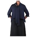Navy blue silk blouse - size M - Autre Marque