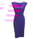 Chiara Boni La Petite Robe Fuchsia Cap Sleeved Stretch Nylon Cocktail Dress - Autre Marque