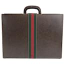 Gucci Vintage Leather Business Briefcase