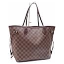 Louis Vuitton Damier Ebene Neverfull MM Tote Bag