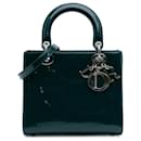 Dior Green Medium Patent Lady Dior