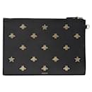 Gucci Bee Star Leather Clutch Bag