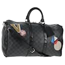 Louis Vuitton Keepall Bandouliere Bag Limited Edition Damier Graphite LV League 45
