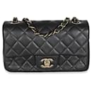 Chanel Black Quilted Lambskin Mini Rectangular Flap Bag