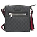 Gucci 523599 Men's GG Supreme Leather Messenger Bag