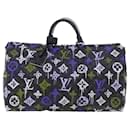 Louis Vuitton Keepall Bandouliere Bag Graffiti Monogram Eclipse Canvas 50