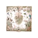 Hermès Carré 90 "EQUATEUR" Silk handkerchief in Pink