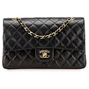 Chanel Matelasse Coco Mark W Flap Lambskin Shoulder Bag