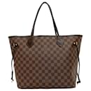 Louis Vuitton Neverfull MM Damier Leather Tote Bag
