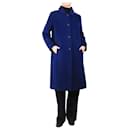 Blue alpaca-blend coat - size UK 12 - Autre Marque