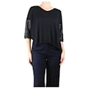 Black sequined-sleeve sweater - size S - Autre Marque
