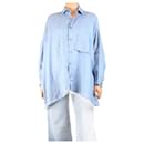 Blue linen shirt - size S - Autre Marque