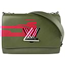 Louis Vuitton Epi Twist MM Shoulder Bag in Red Leather