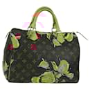 Louis Vuitton Speedy Handbag Limited Edition Monogram Roses 30