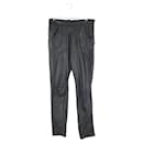 Black leather leggings - Autre Marque