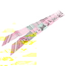 Hermès Yellow Couvertures Nouvelles Silk Twilly Scarf