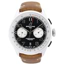 Breitling Premier B01 Chronograph 42 AB0118A21B1X2 3286079 SS & Leather AT Black Dial Watch