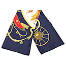 Hermès Blue Springs Silk Scarf 90