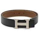 Hermes H Leather Belt - Hermès