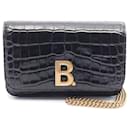 Balenciaga B. Dot Patent Leather Shoulder Bag