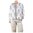 White floral shirt - size M - Autre Marque