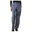 Slate blue cargo trousers - size XS - Autre Marque
