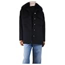 Navy blue wool-blend shacket - size UK 6 - Autre Marque