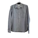 Levi's men's shirt size S / 36 blue with white stripes long sleeves 100% cotton Levi's