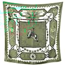 Hermes Vintage Silk Scarf Ludovicus Magnus de la Perriere Defects - Hermès