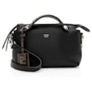 Fendi Calfskin FF Embossed By The Way Mini Boston Bag