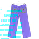 Blue cotton wide-leg pants - Autre Marque