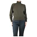 Khaki roll-neck wool jumper - size S - Autre Marque