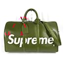 Louis Vuitton Epi Leather Keepall Bandouliere 45 Travel Bag