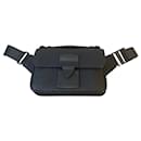 Louis Vuitton Matte Black Taurillon Monogram S Lock Sling Crossbody Waist Bag