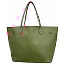 Louis Vuitton Epi Neverfull MM Tote Bag in Carmine