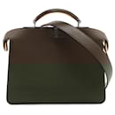 Fendi Brown Small Bicolor Leather Peekaboo ISeeU Satchel