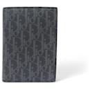NEW DIOR MEN'S WALLET GREY OBLIQUE CANVAS CARD HOLDER BILLFOLD - Christian Dior
