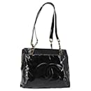 Chanel Vintage Timeless Zip Tote Patent Leather