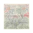 Hermès Carré Double face 90 "LES JARDIN DES PEINTRES" Silk handkerchief in Multicolor