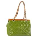 Chanel Vintage Petite Timeless Tote Quilted Patent