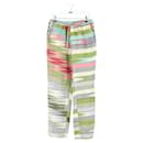 Multicolored Cotton Wide Leg Pants - Autre Marque