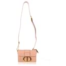 Dior Micro 30 Montaigne Flap Bag in Pink Calfskin Leather