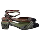  Aquazzura French Flirt 35 Houndstooth Pumps in Multicolor Wool