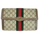 Gucci Vintage GG Supreme Canvas Clutch Bag