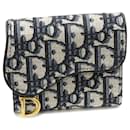 Dior Compact Trifold Wallet Navy